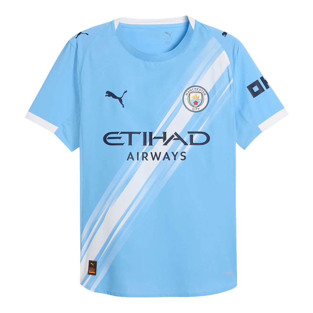 Męska Koszulka Domowa Manchester City REIJNDERS #4 Wersja Piłkarska 2025/26 - Slim Fit