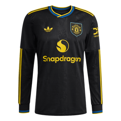 Męska Koszulka Trzecia Wyjazdowa Manchester United 2025/26 z Długim Rękawem