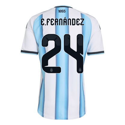 Męska koszulka Argentyny domowa E. FERNÁNDEZ #24 wersja zawodnicza - Mundial 2026