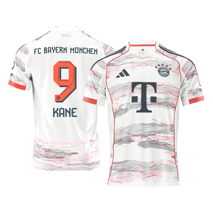 Męska Koszulka Wyjazdowa Bayern Monachium KANE #9 2025/26 - Topowe Koszulki Pilkarskie Sklep Internetowy