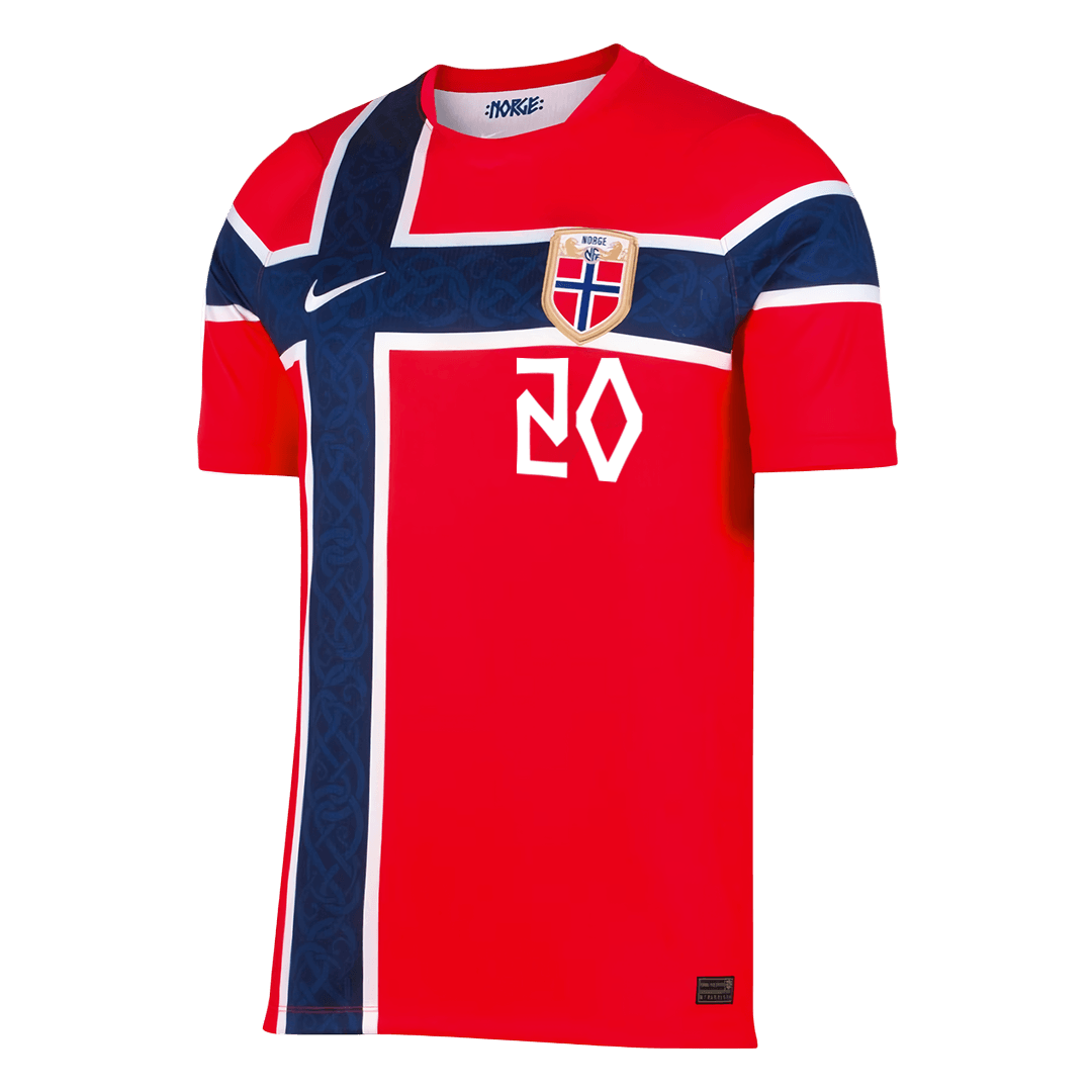 Męska koszulka Norwegii domowa NUSA #20 – Mundial 2026