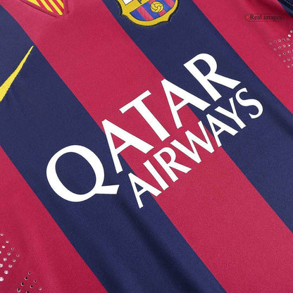 Męska Koszulka Retro NEYMAR JR #11 Barcelona Domowa 2014/15 - Topowe Koszulki Pilkarskie Sklep Internetowy