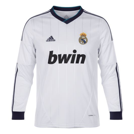 Męska Koszulka Retro Domowa Real Madrid 2012/13 z Długim Rękawem