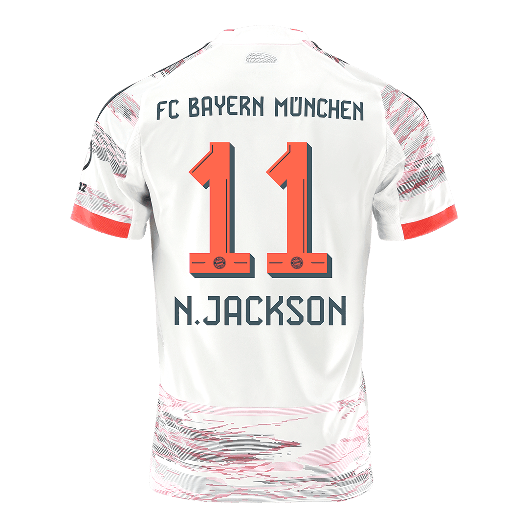 Męska Koszulka Wyjazdowa Bayern Munich N.JACKSON #11 2025/26 - Topowe Koszulki Pilkarskie Sklep Internetowy