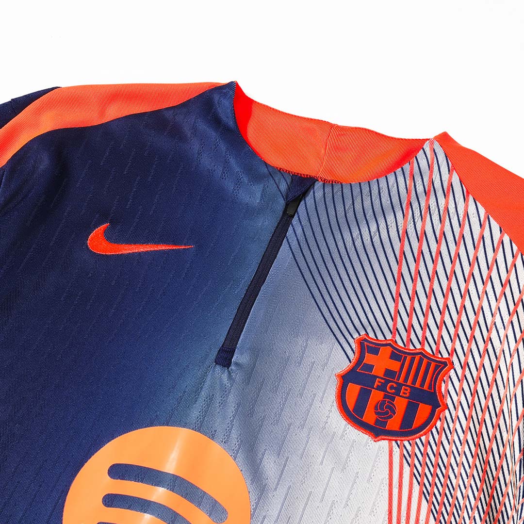 Juniorski Barcelona Bluza z zamkiem Komplet Dresowy 2025/26