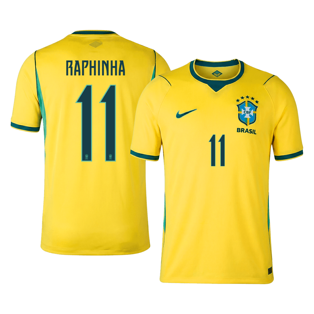 Męska koszulka Brazylii domowa RAPHINHA #11 - Mundial 2026