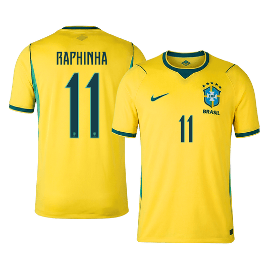 Męska koszulka Brazylii domowa RAPHINHA #11 - Mundial 2026