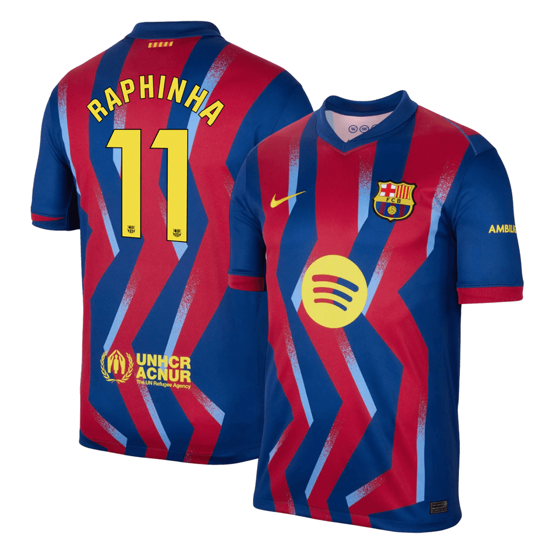 Męska Koszulka Czwarta Wyjazdowa Barcelona RAPHINHA #11 2025/26