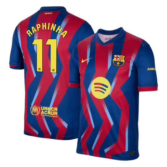 Męska Koszulka Czwarta Wyjazdowa Barcelona RAPHINHA #11 2025/26