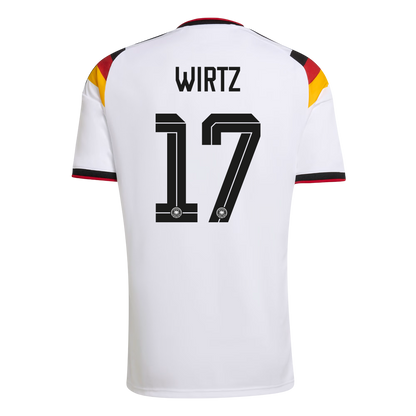 Męska Koszulka Domowa Niemcy WIRTZ #17 World Cup 2026
