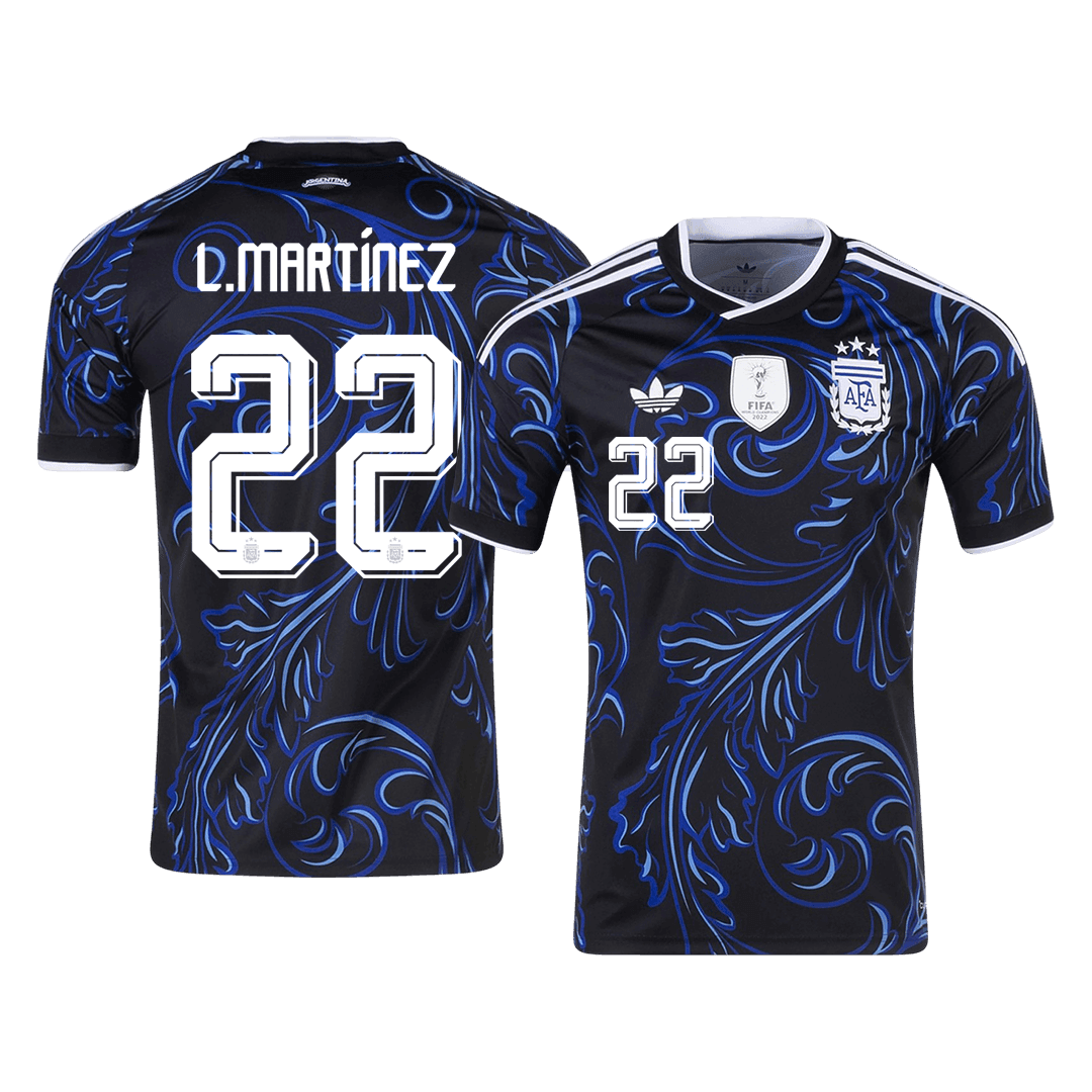 Męska koszulka Argentyny wyjazdowa L. MARTÍNEZ #22 - Mundial 2026