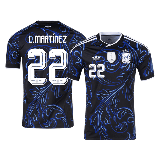 Męska koszulka Argentyny wyjazdowa L. MARTÍNEZ #22 - Mundial 2026