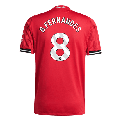 Męska Koszulka Domowa Manchester United B.FERNANDES #8 Wersja Piłkarska 2025/26 - Slim Fit - Topowe Koszulki Pilkarskie Sklep Internetowy