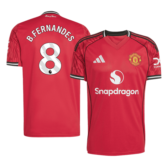 Męska Koszulka Domowa Manchester United B.FERNANDES #8 2025/26 [PREMIUM]