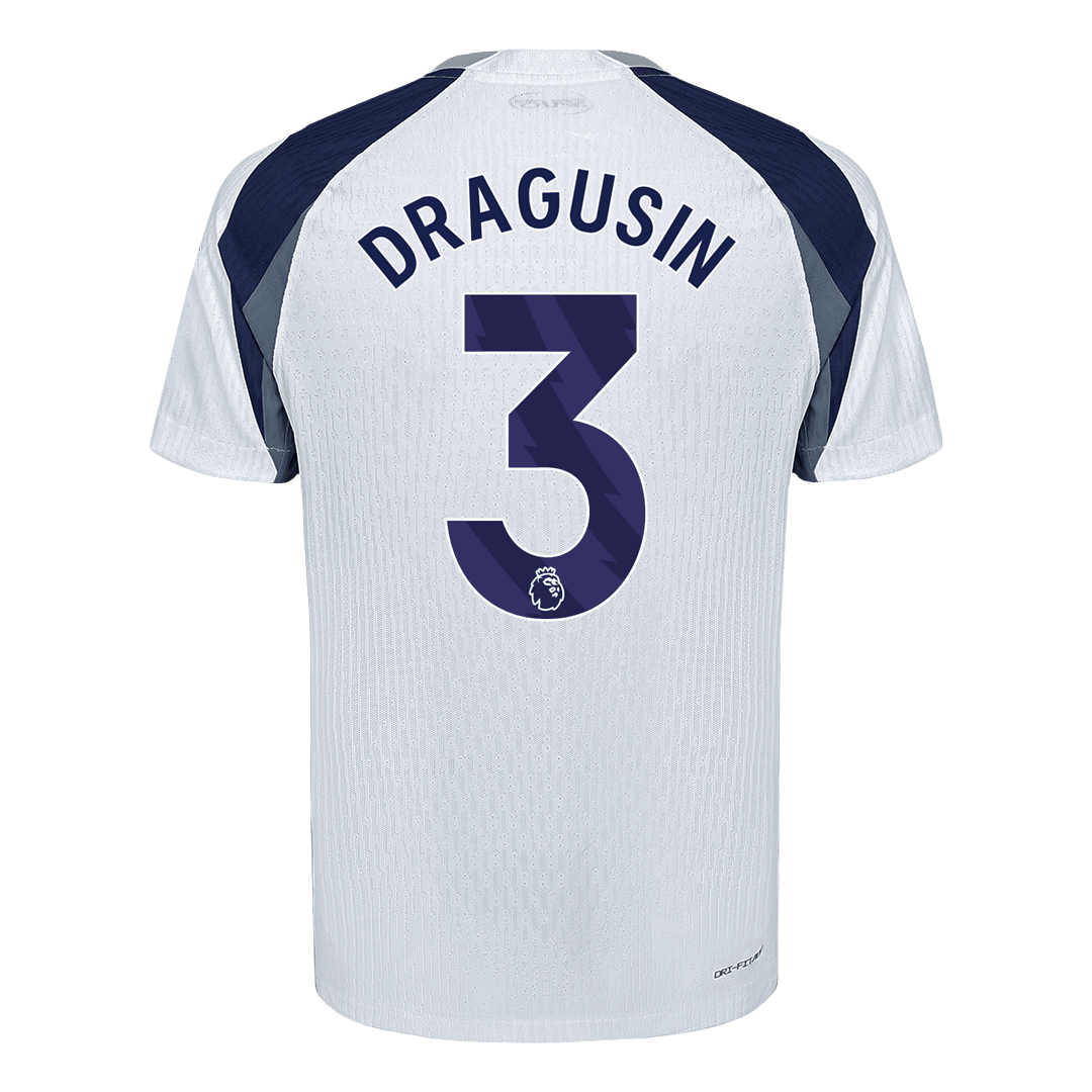 Męska Koszulka Domowa Tottenham Hotspur DRAGUSIN #3 Wersja Piłkarska 2025/26 - Slim Fit