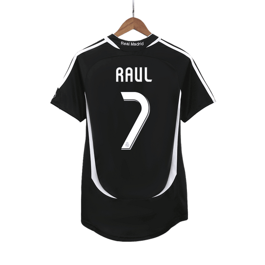 Męska Koszulka Retro Wyjazdowa Real Madrid RAUL #7 2006/07 - Topowe Koszulki Pilkarskie Sklep Internetowy