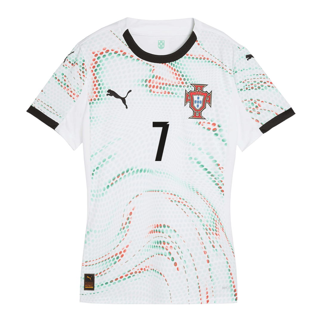 Damska Koszulka Wyjazdowa Portugalia RONALDO #7 2025 - Topowe Koszulki Pilkarskie Sklep Internetowy
