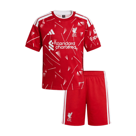 Dziecięcy Zestaw domowa Liverpoolu (Koszulka+Spodenki) 2026/27