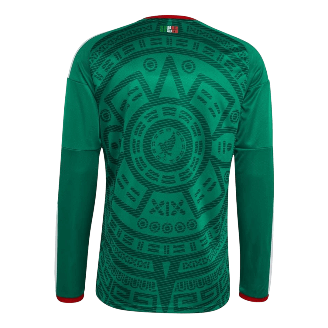 Męska Koszulka Domowa Mexico 2026 z Długim Rękawem - World Cup