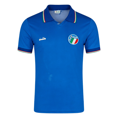 Męska Koszulka Retro Domowa Italy 1990