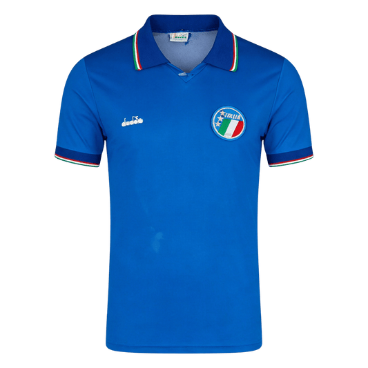Męska Koszulka Retro Domowa Italy 1990