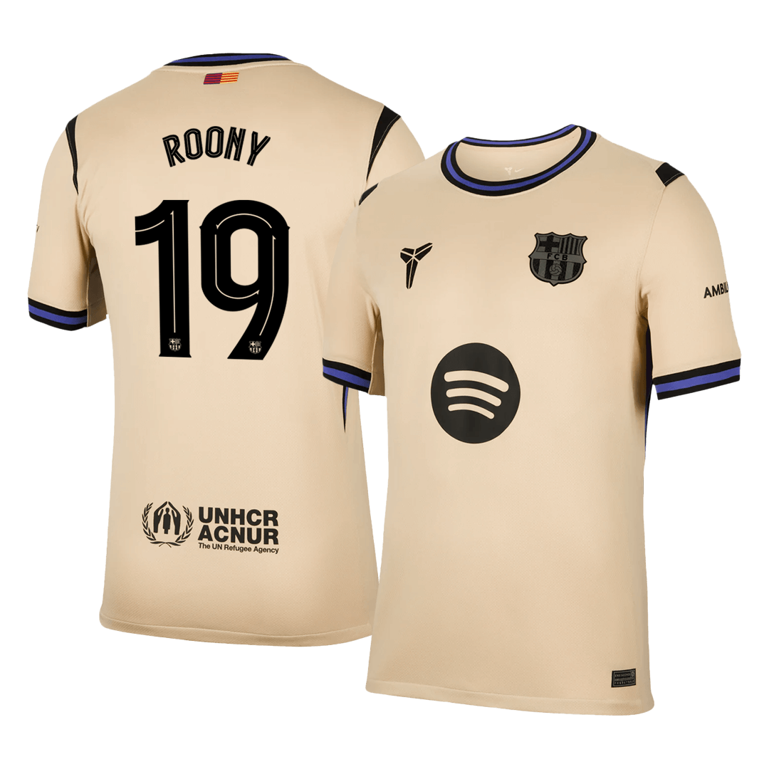 Męska Koszulka Wyjazdowa Barcelona ROONY #19 2025/26 - UCL