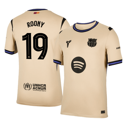 Męska Koszulka Wyjazdowa Barcelona ROONY #19 2025/26 - UCL