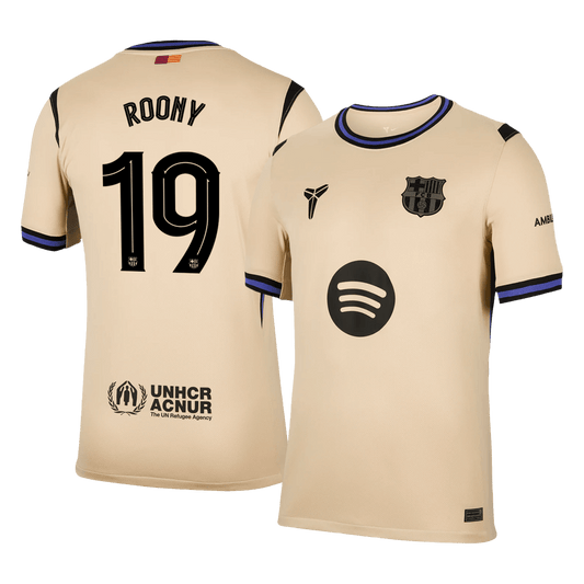Męska Koszulka Wyjazdowa Barcelona ROONY #19 2025/26 - UCL