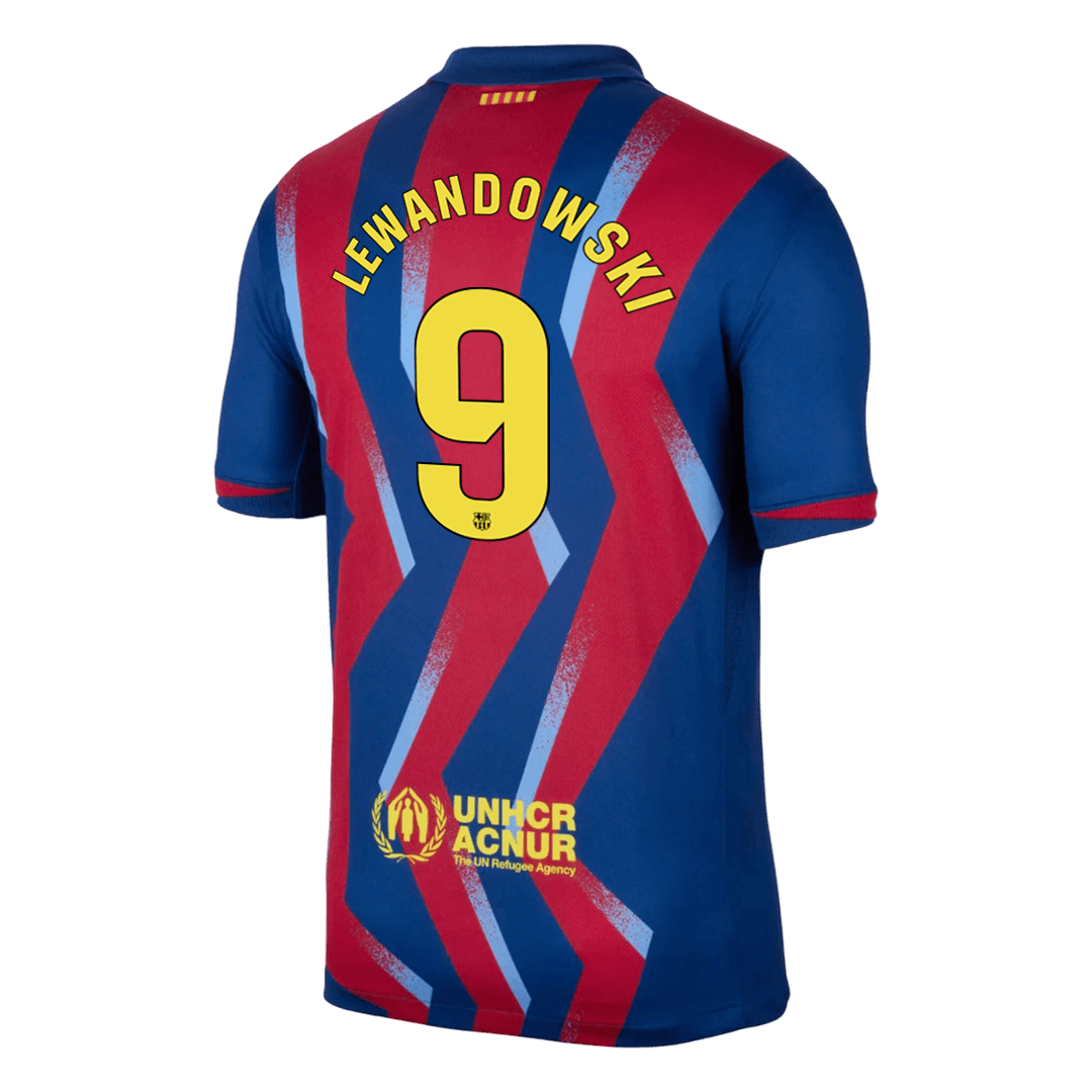 Męska Koszulka Czwarta Wyjazdowa Barcelona LEWANDOWSKI #9 2025/26