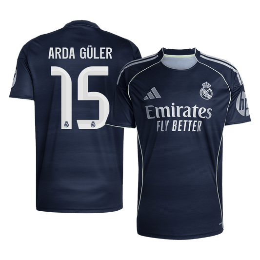 Męska Koszulka Wyjazdowa Real Madrid ARDA GÜLER #15 2025/26 [PREMIUM]