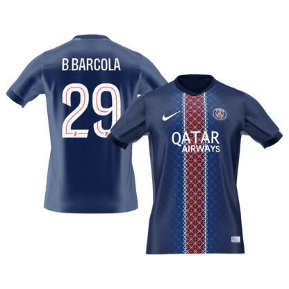 Męska Koszulka Domowa PSG B.BARCOLA #29 2025/26 [PREMIUM]