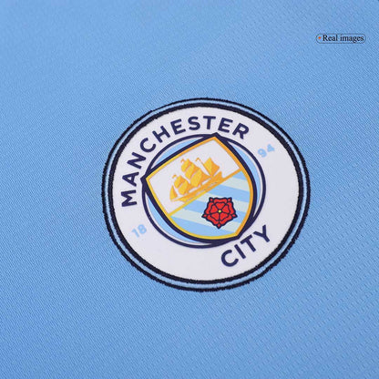Manchester City Home Koszulka piłkarska z długim rękawem 2024/25 - Topowe Koszulki Pilkarskie Sklep Internetowy
