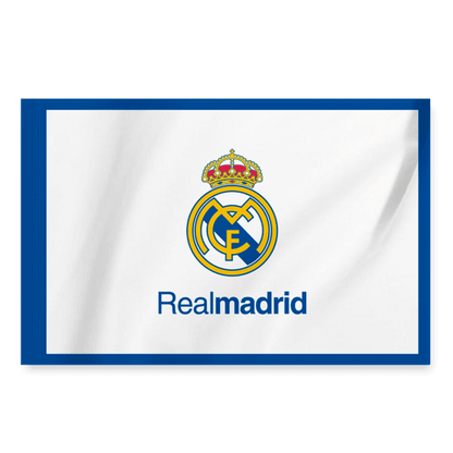 Flaga Real Madrid Biała - Topowe Koszulki Pilkarskie Sklep Internetowy