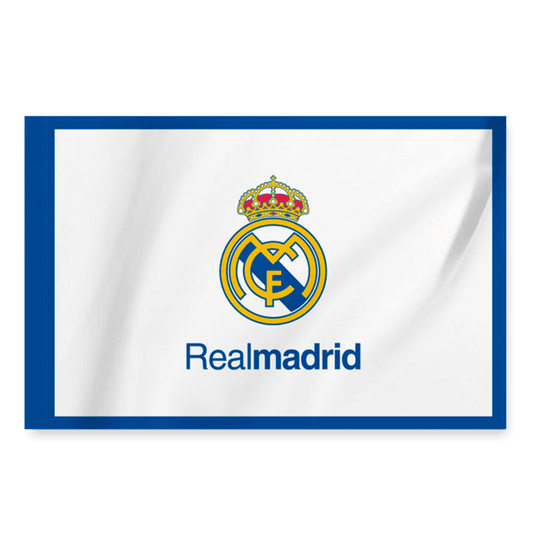 Flaga Real Madrid Biała - Topowe Koszulki Pilkarskie Sklep Internetowy