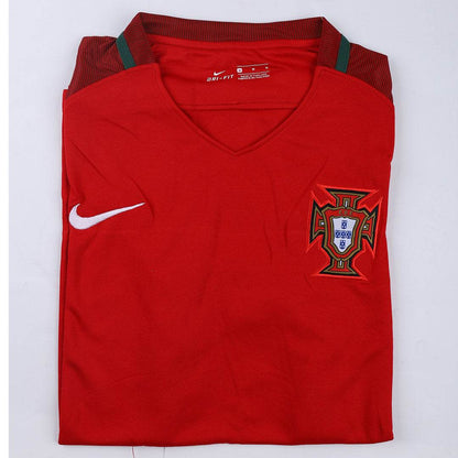 Męska Koszulka Retro Domowa Portugal 2016 - Topowe Koszulki Pilkarskie Sklep Internetowy
