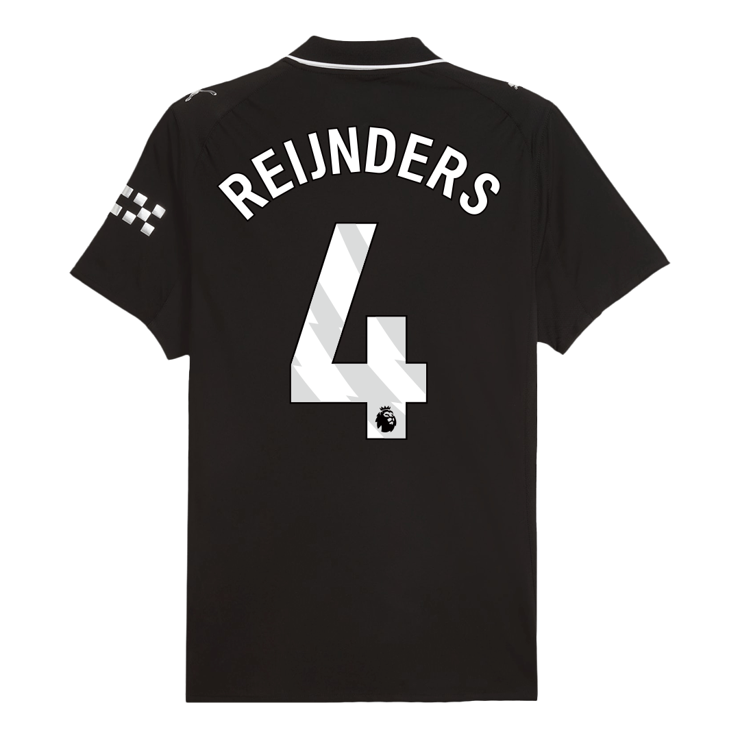 Męska Koszulka Wyjazdowa Manchester City REIJNDERS #4 Wersja Piłkarska 2025/26 - Slim Fit