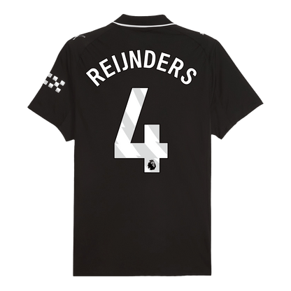 Męska Koszulka Wyjazdowa Manchester City REIJNDERS #4 Wersja Piłkarska 2025/26 - Slim Fit
