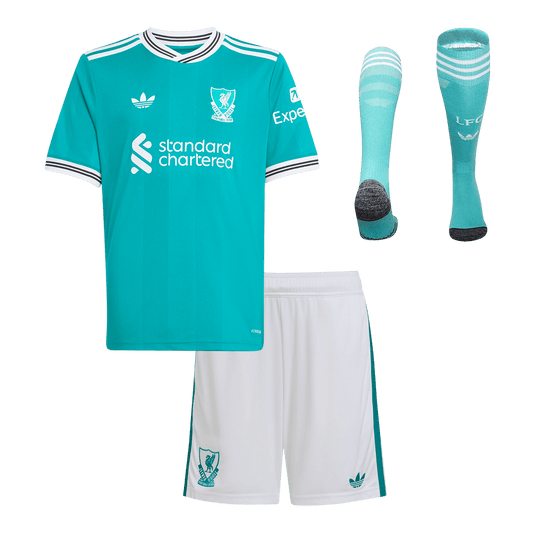 Dziecięcy Zestaw Trzecia Wyjazdowa Liverpool (Koszulka + Spodenki + Skarpety) 2025/26