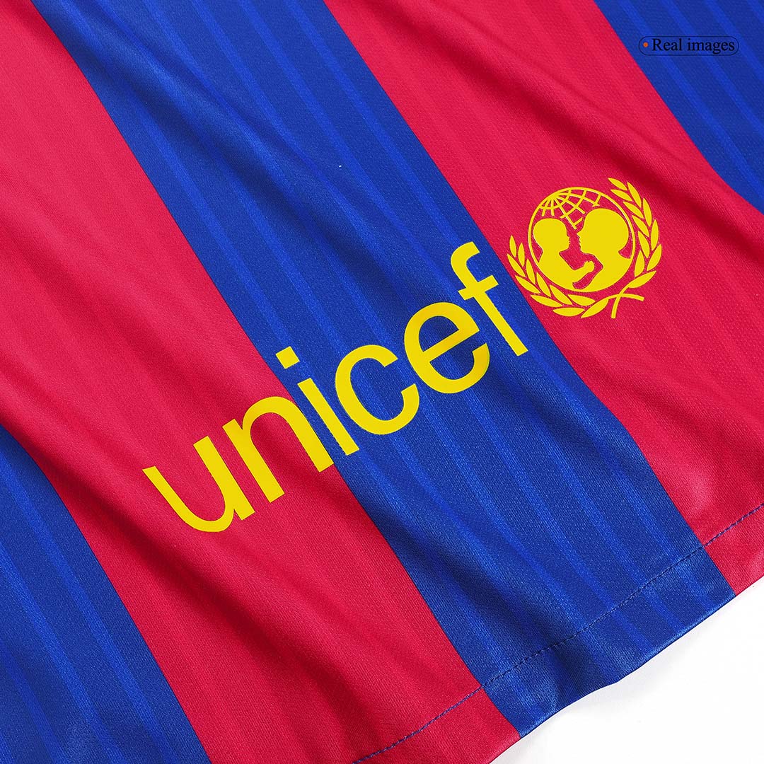 Męska koszulka Barcelony domowa Retro 2016/17 MESSI #10