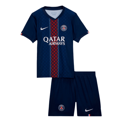Dziecięcy Zestaw Domowy PSG (Koszulka+Spodenki) 2025/26 - Topowe Koszulki Pilkarskie Sklep Internetowy