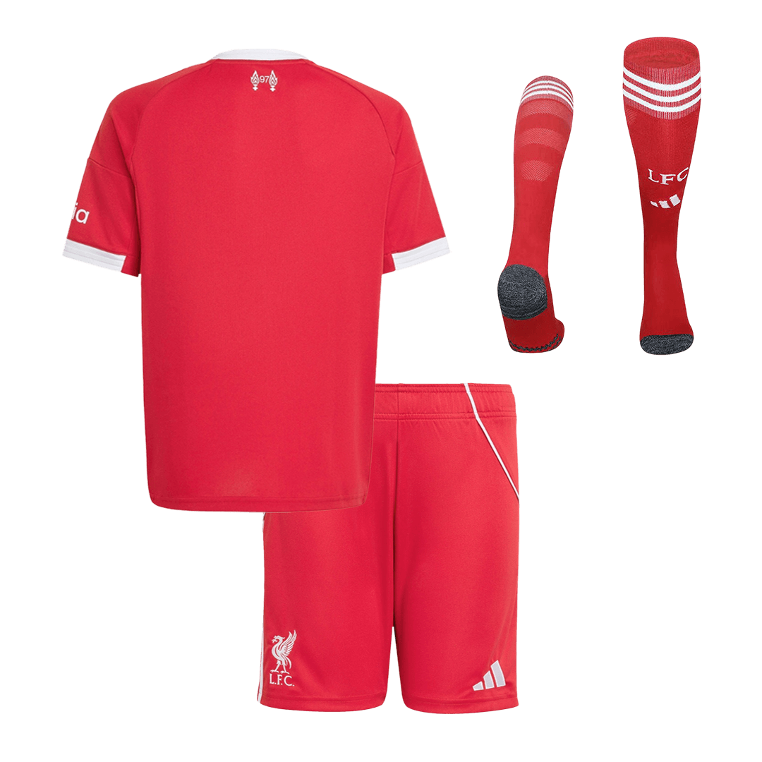Dziecięcy Zestaw Domowa Liverpool (Koszulka + Spodenki + Skarpety) 2025/26