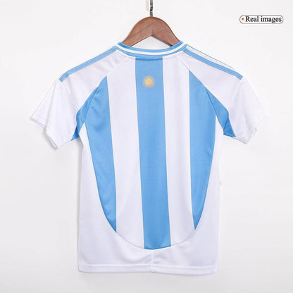 Dziecięcy Zestaw Domowy Argentyna 2024 (Koszulka + Spodenki + Skarpety) - Topowe Koszulki Pilkarskie Sklep Internetowy