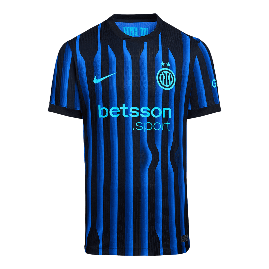 Męska Koszulka Domowa Inter Milan THURAM #9 Wersja Piłkarska 2025/26 - Slim Fit - Topowe Koszulki Pilkarskie Sklep Internetowy