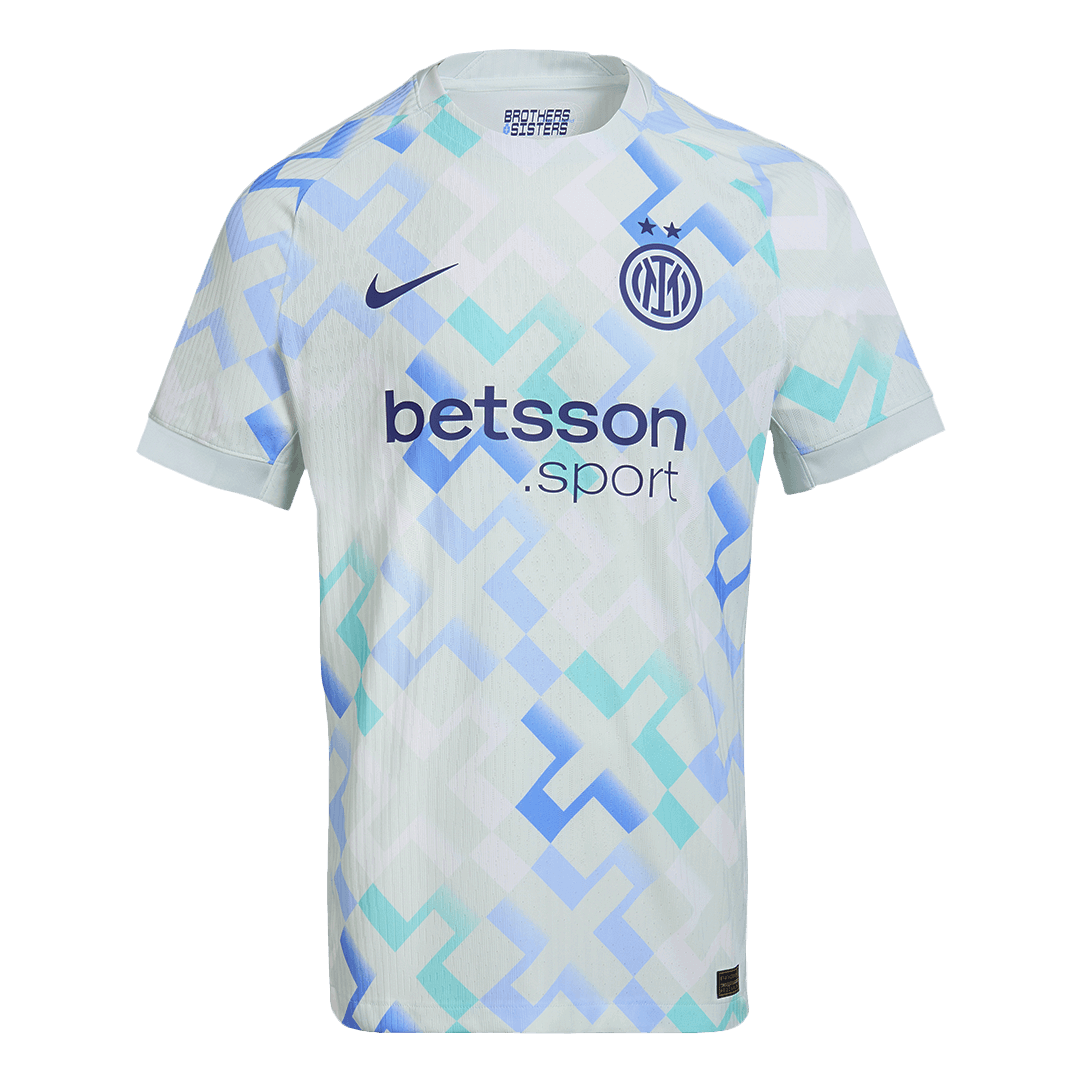 Męska Koszulka Wyjazdowa Inter Milan Wersja Piłkarska 2025/26 - Slim Fit