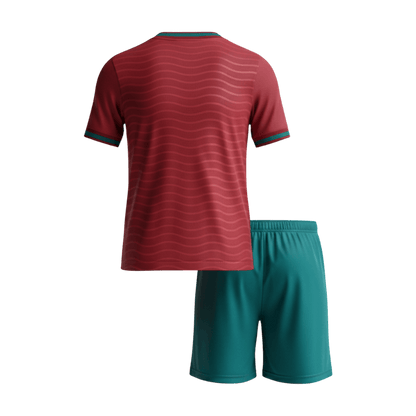 Dziecięcy Zestaw Domowa Portugal (Koszulka+Spodenki) 2026