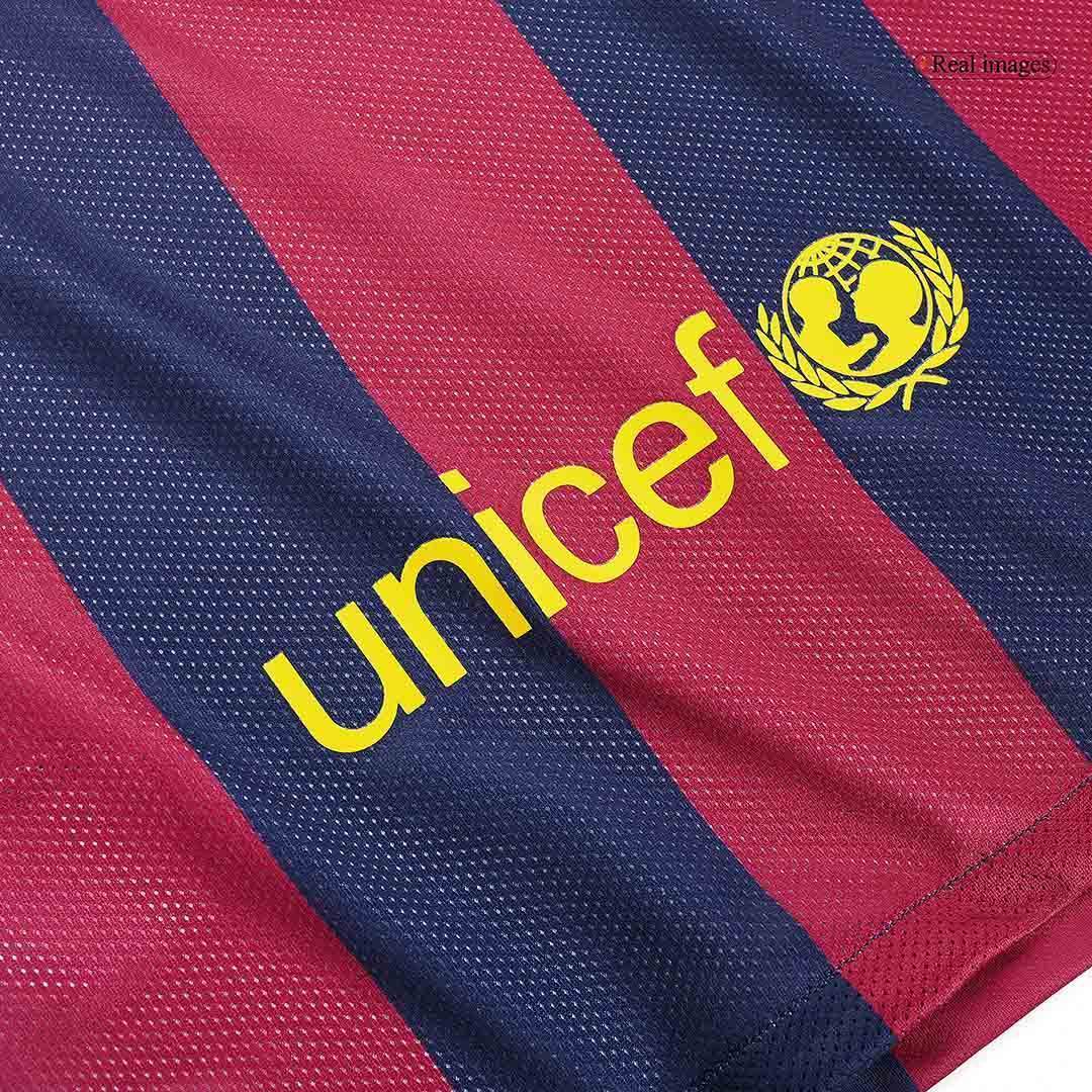Męska Koszulka Retro NEYMAR JR #11 Barcelona Domowa 2014/15 - Topowe Koszulki Pilkarskie Sklep Internetowy