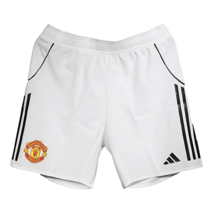 Męskie Spodenki Domowe Manchester United Wersja Piłkarska 25/26 - Topowe Koszulki Pilkarskie Sklep Internetowy