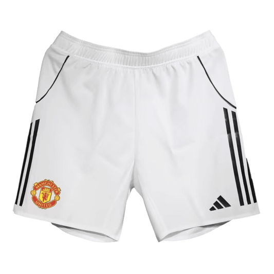 Męskie Spodenki Domowe Manchester United Wersja Piłkarska 25/26 - Topowe Koszulki Pilkarskie Sklep Internetowy