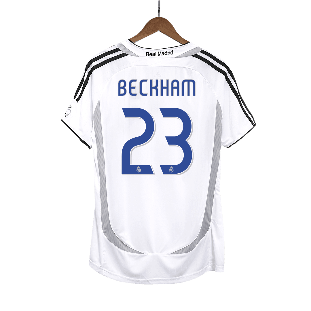 Męska Koszulka Retro Domowa Real Madrid BECKHAM #23 2006/07 - Topowe Koszulki Pilkarskie Sklep Internetowy