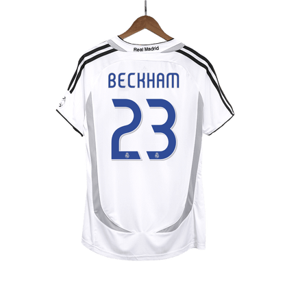 Męska Koszulka Retro Domowa Real Madrid BECKHAM #23 2006/07 - Topowe Koszulki Pilkarskie Sklep Internetowy